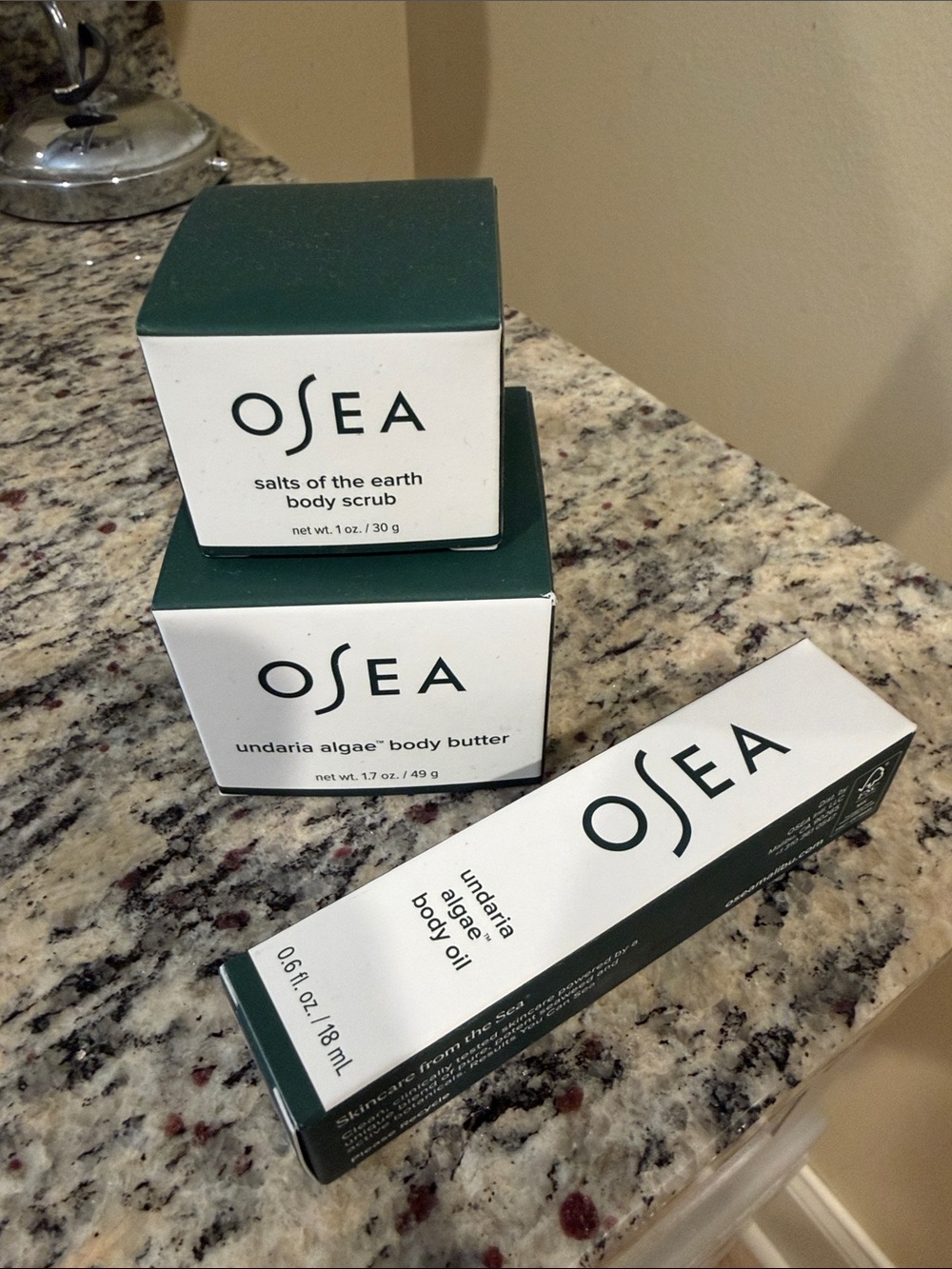 OSEA Body Bundle - body scrub, body butter & body oil